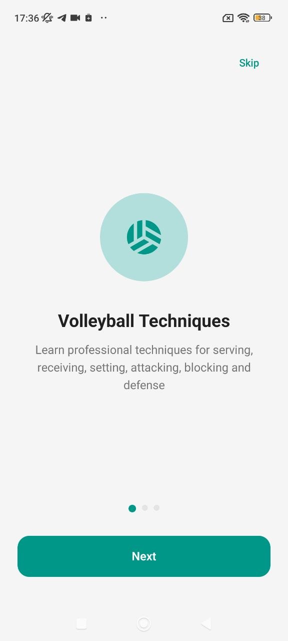 Pup Sport Techniques onboarding screen