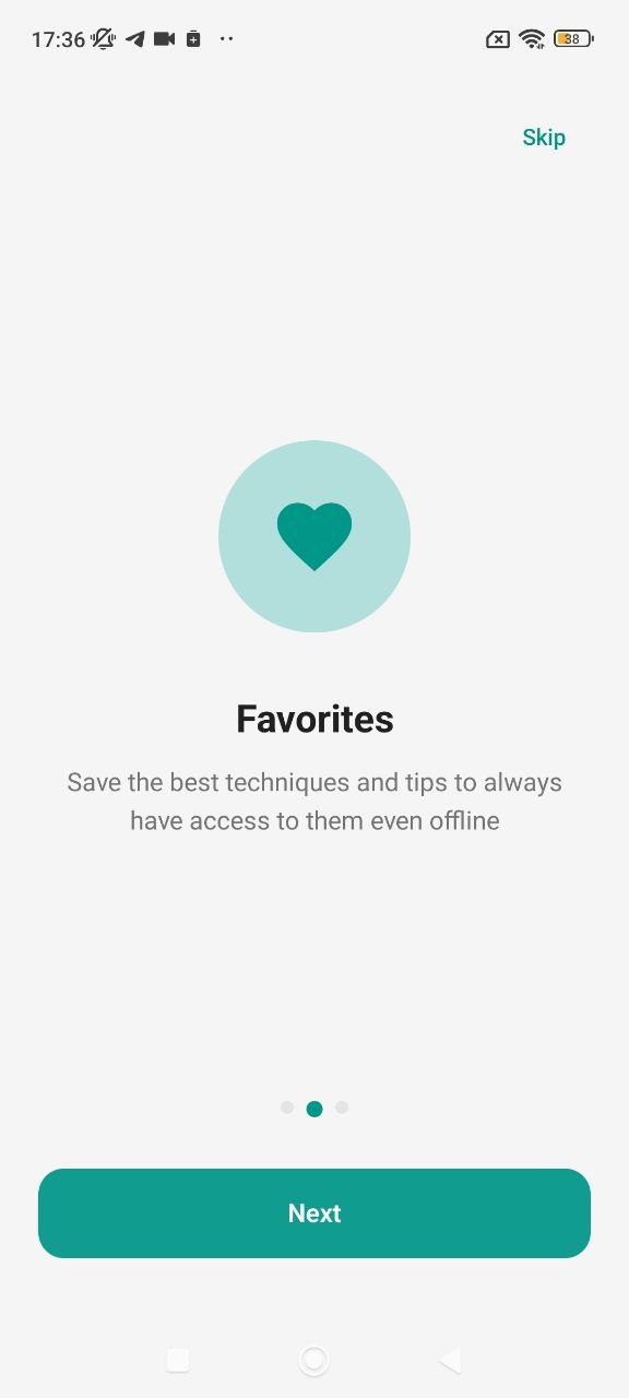 Favorites onboarding preview