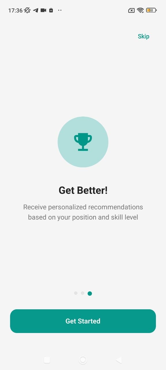 Pup Sport Techniques home screen